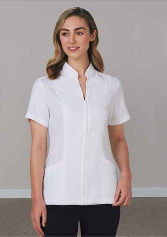 Stud Front Short Sleeve Jacket Mens & Ladies