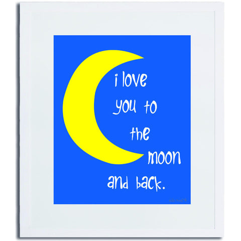 Love To The Moon Print
