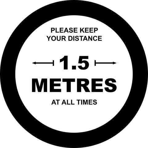 Social Distancing Floor Decals Design 6