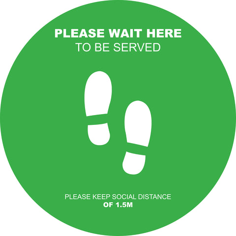 Social Distancing Floor Decals Design 1