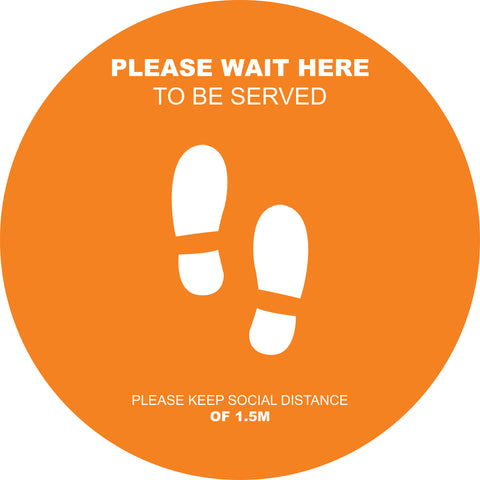 Social Distancing Floor Decals Design 1