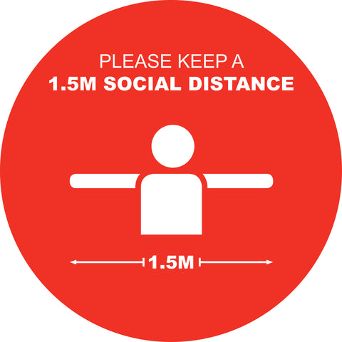 Social Distancing Floor Decals Design 5