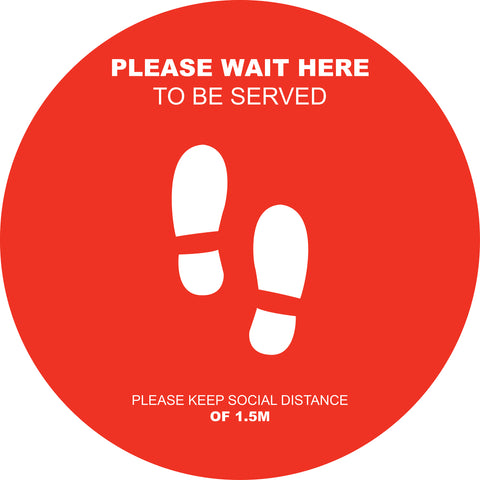 Social Distancing Floor Decals Design 1