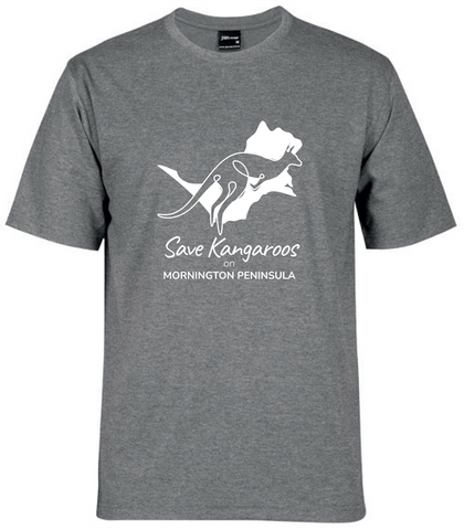 Grey Kangaroo Tee shirt - Mornington Peninsula